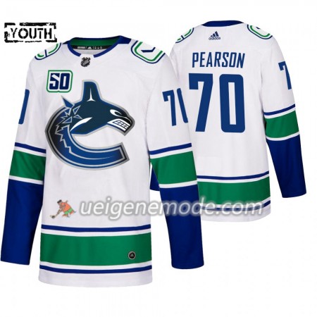 Kinder Eishockey Vancouver Canucks Trikot Tanner Pearson 70 50th Anniversary Adidas 2019-2020 Weiß Authentic